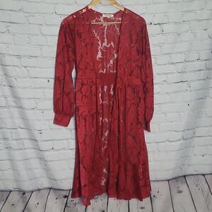 Amber Skies Red Cover Up Jacket